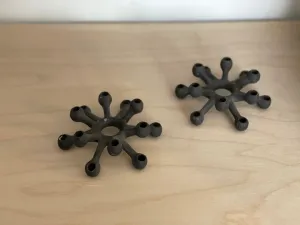 Pair of Spider Candleholders from Dansk--SOLD