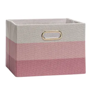 Pink Ombre Collapsible Storage Basket