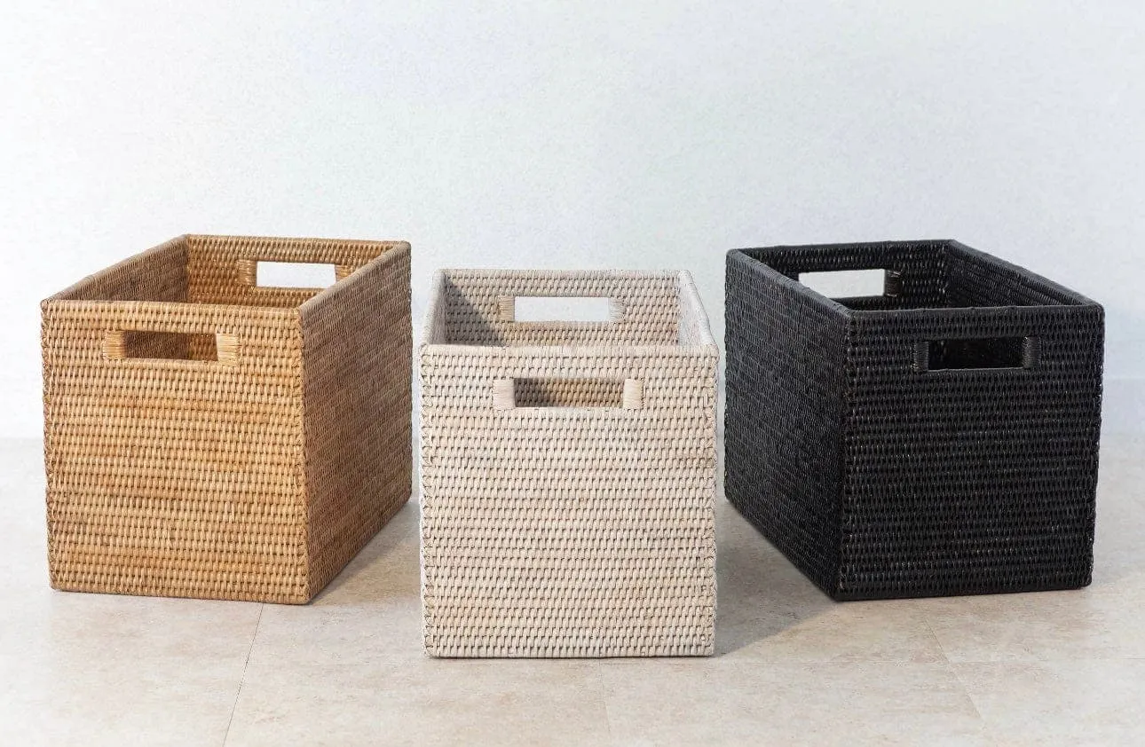 Rattan Square Storage Basket