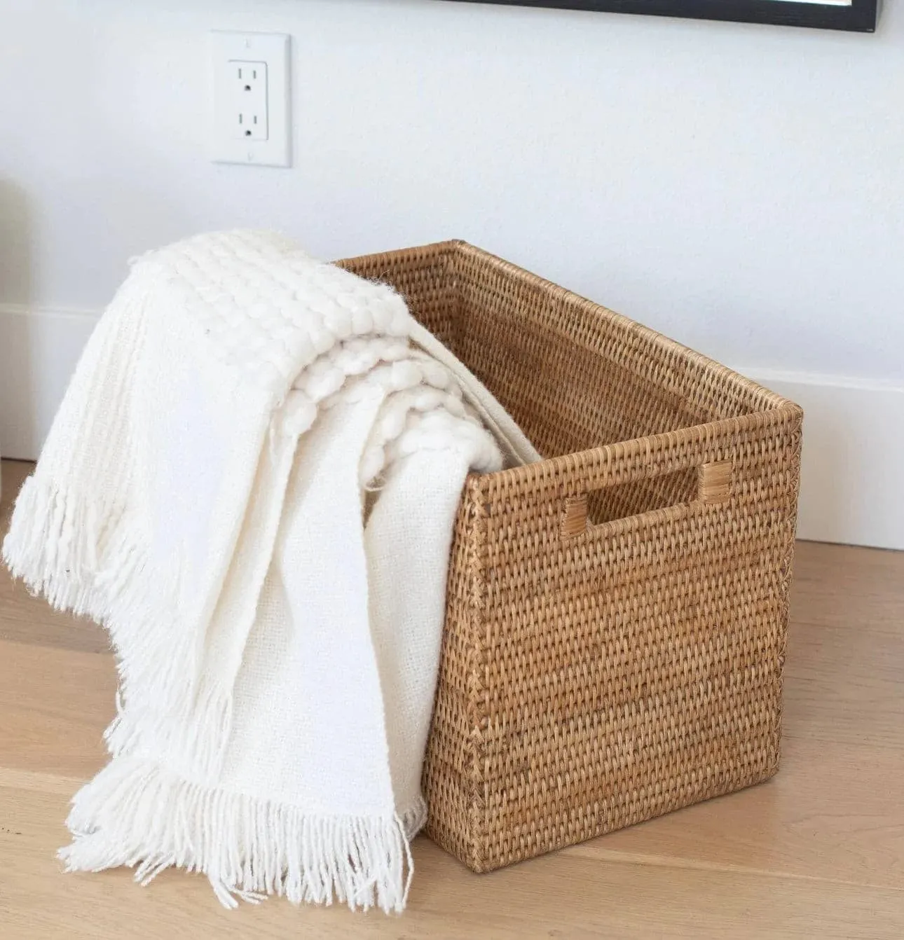 Rattan Square Storage Basket