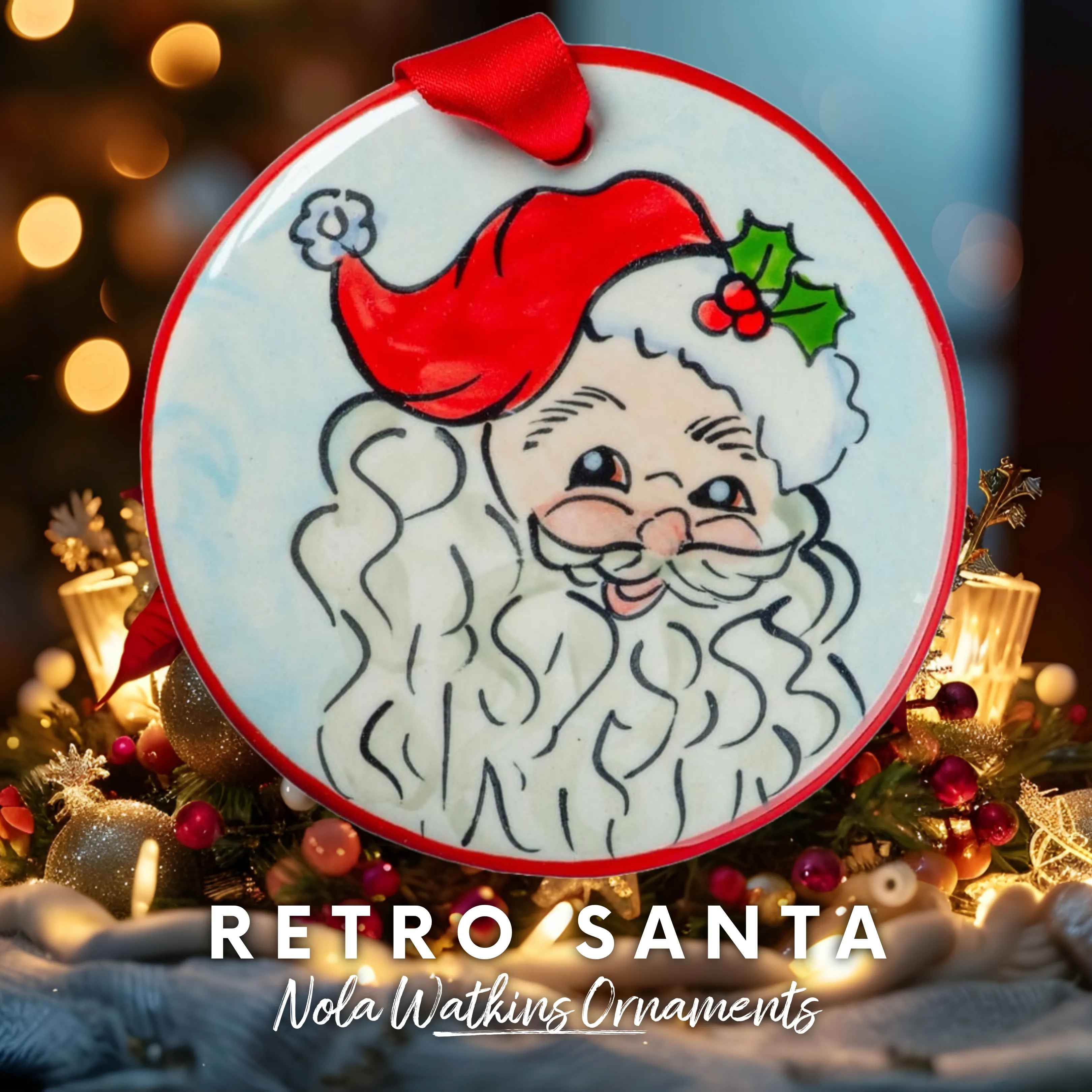 Retro Santa Red