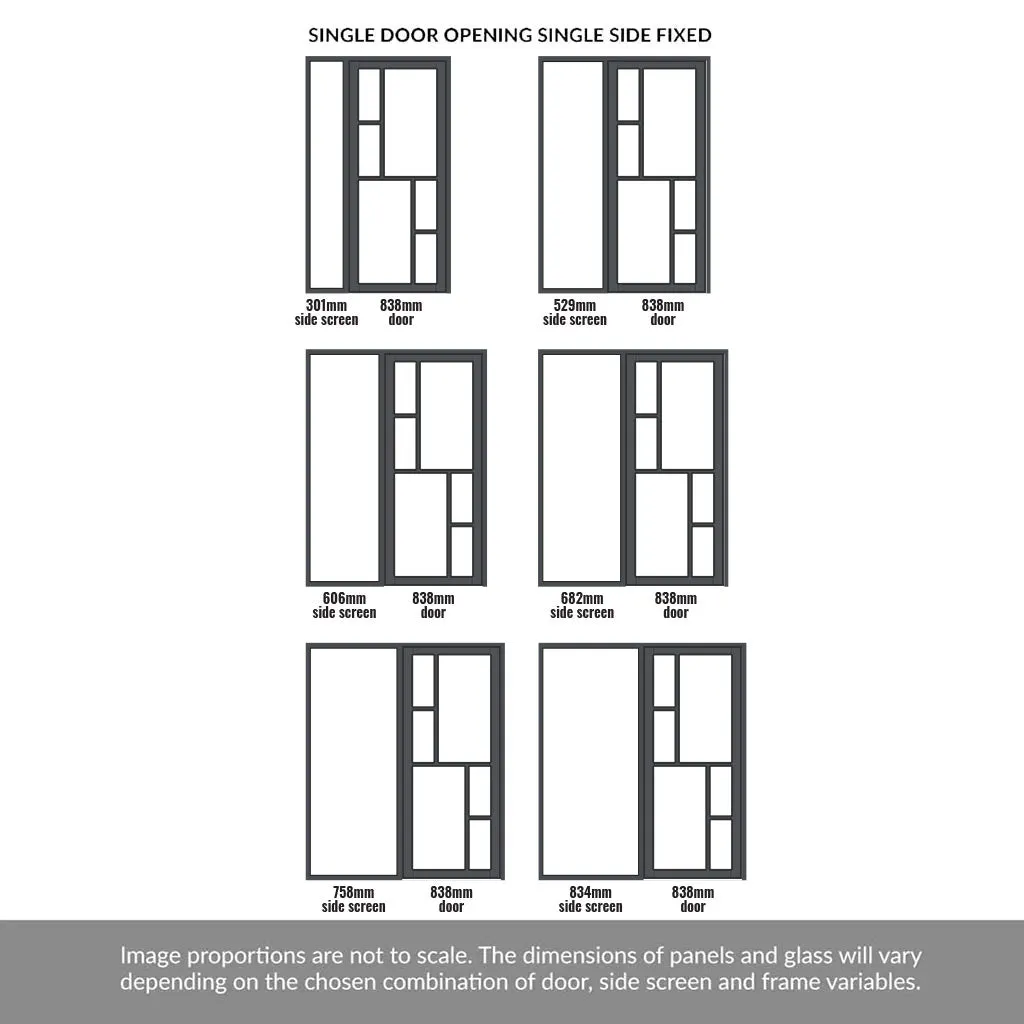 Room Divider - Handmade Eco-Urban® Cairo Door DD6419C - Clear Glass - Premium Primed - Colour & Size Options