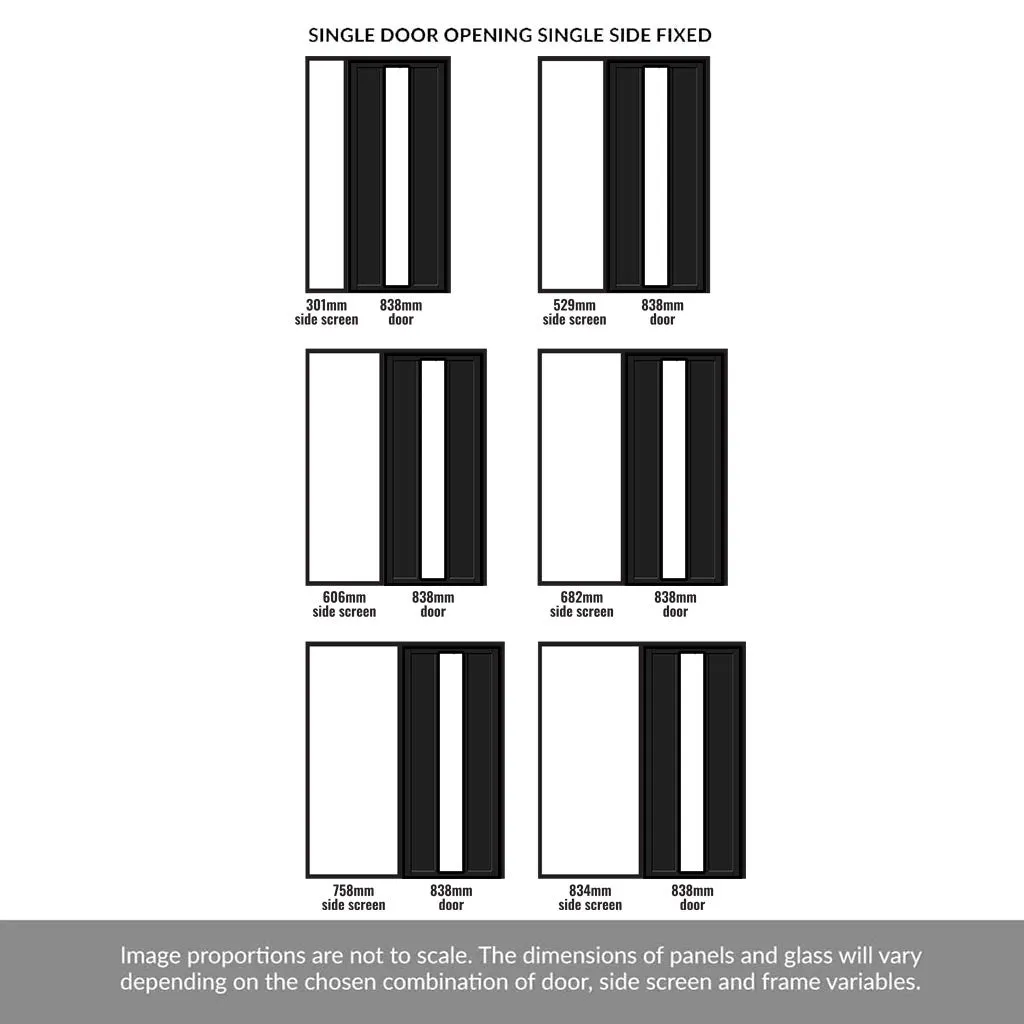 Room Divider - Handmade Eco-Urban® Cornwall Door DD6404F - Frosted Glass - Premium Primed - Colour & Size Options