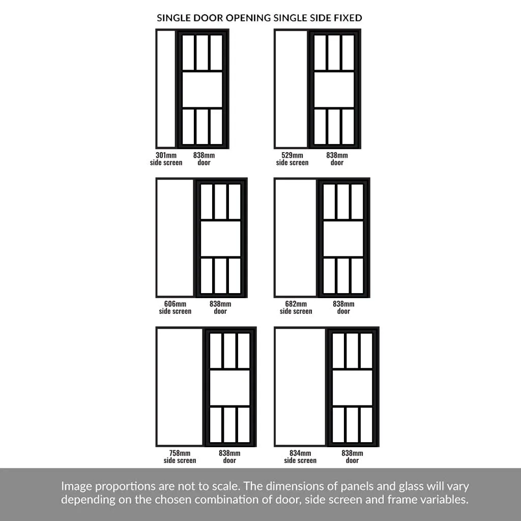 Room Divider - Handmade Eco-Urban® Queensland Door DD6424F - Frosted Glass - Premium Primed - Colour & Size Options