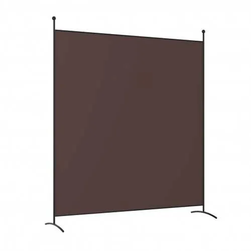 Single Panel Room Divider Privacy Partition Screen for Office Home-Coffee - Color: Coffee