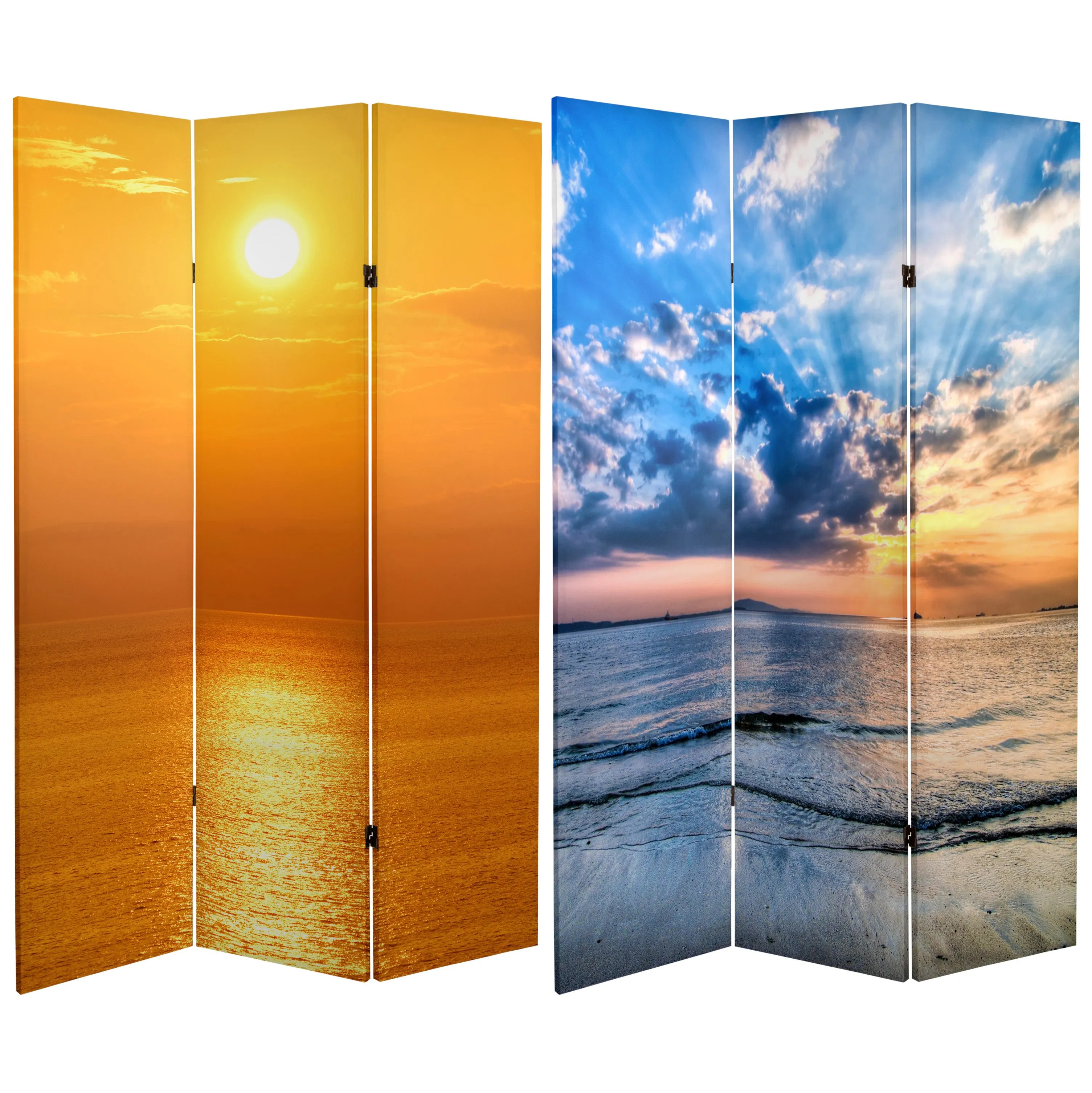 Sunrise Room Divider Art Print Screen (Canvas/Double Sided)