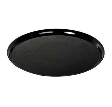 Supreme 12in Round Black ServingTray