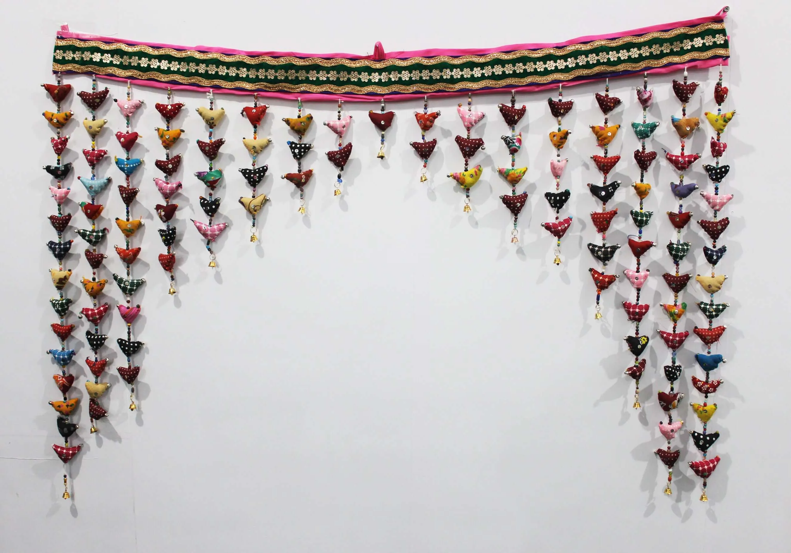 Tota Bird Door Hanging Valance Door Decoration Boho Theme Hippy Hippie Bohemian Wall Hanging Indian Toran Multicolour Festival Decoration