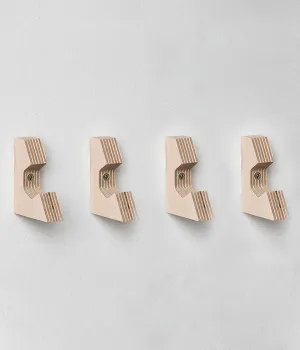 Tri Hex Wall Hooks (Set of 4)