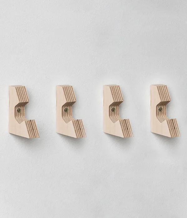 Tri Hex Wall Hooks (Set of 4)