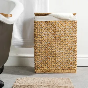 Vietnamese Laundry Hamper with Lid and Liner - Rectangular