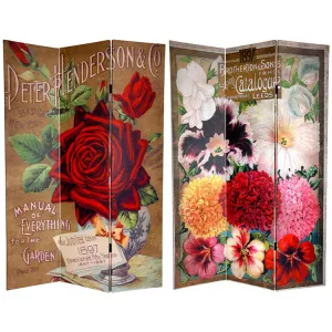 Vintage Flowers Art Print Screen (Canvas/Double Sided)